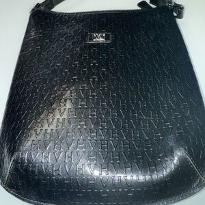 Rare‎ Victor Hugo Black leather Embossed ladies purse. Super quality!